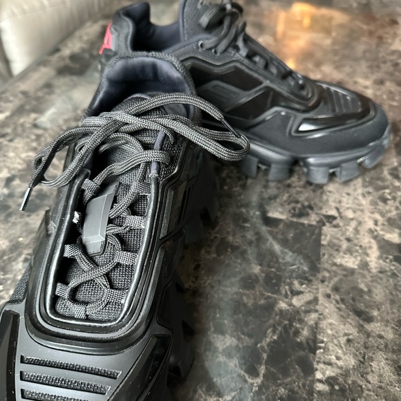 Men’s Black Prada Sneakers- Calzature Uomo Prada Knit
Men UK Size 8 (US10) - Picture 3 of 4